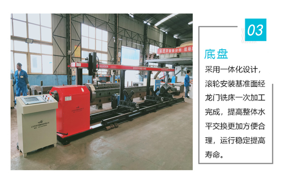 相貫線切割機采用一體化設計